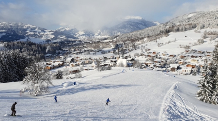 Maria Alm in de winter.
